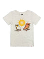 White Short Sleeve Tee - Breakfast