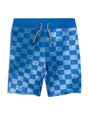 Boys Camp Shorts - Blue Check