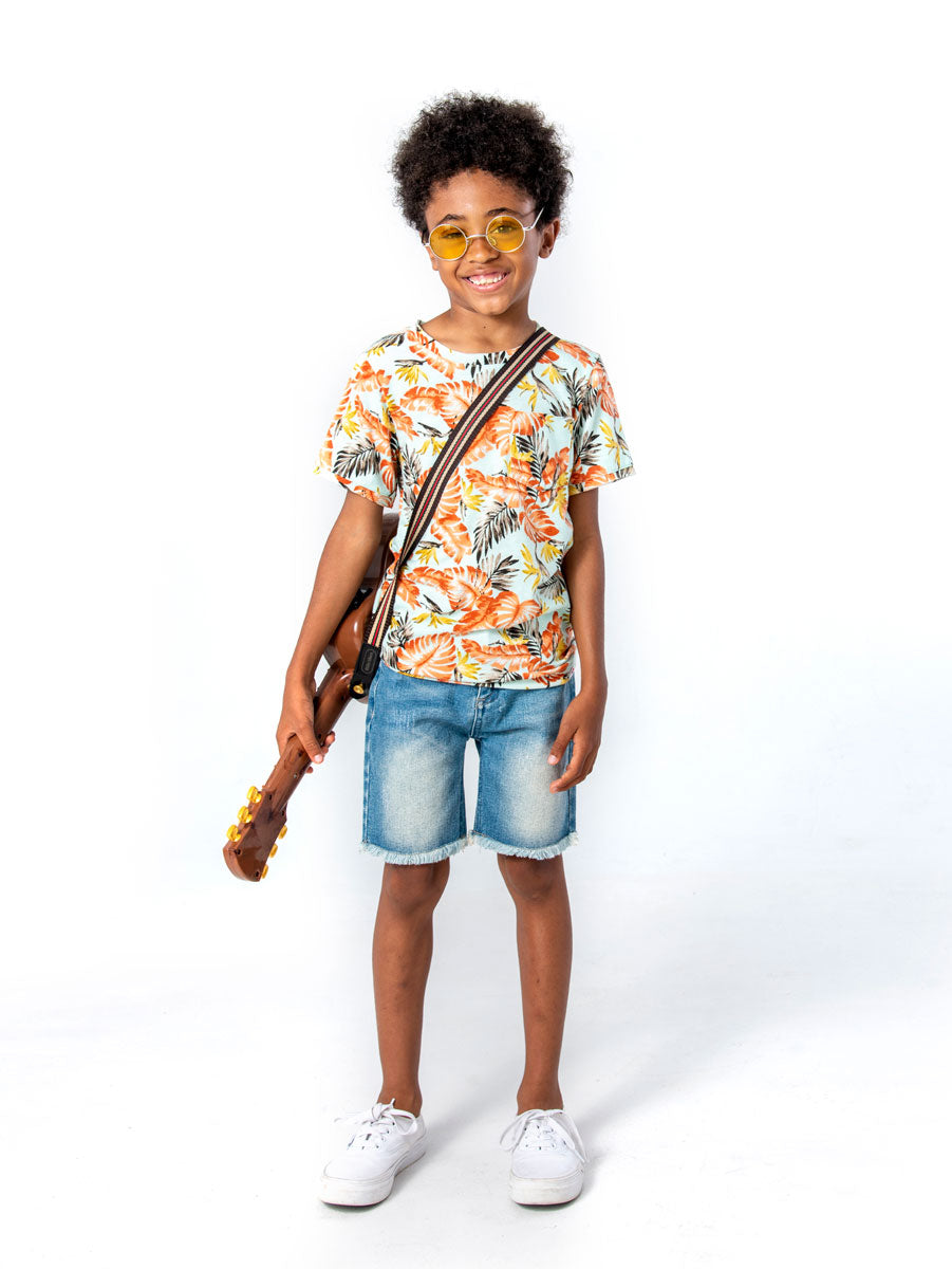 Concert Tee - Tropical Print