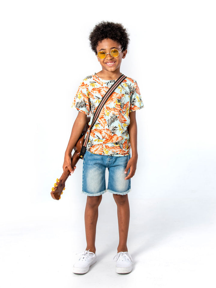 Concert Tee - Tropical Print