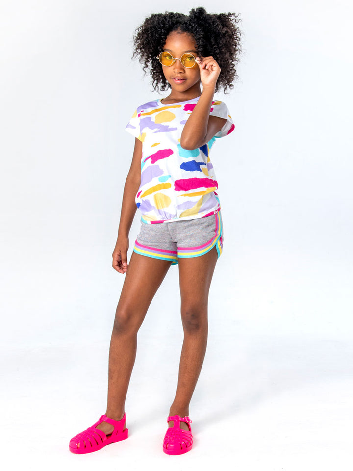 Grey Lori Shorts for Girls