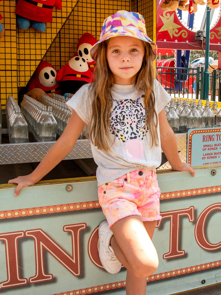 Rhodes Tie Dye Denim Shorts for Girls