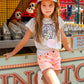 Callaway Animal Print Tee for Girls - Grey Marble