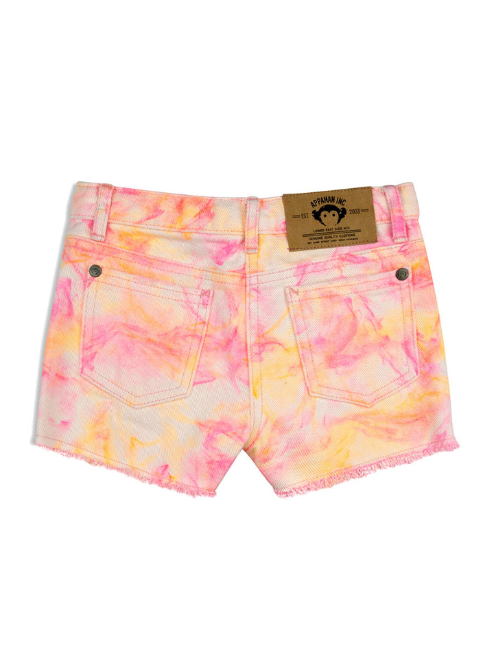 Rhodes Tie Dye Denim Shorts for Girls