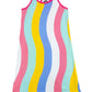 Sol Wavy Multicolor Stripe Dress
