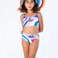 Multicolor Stella Swim Short Set