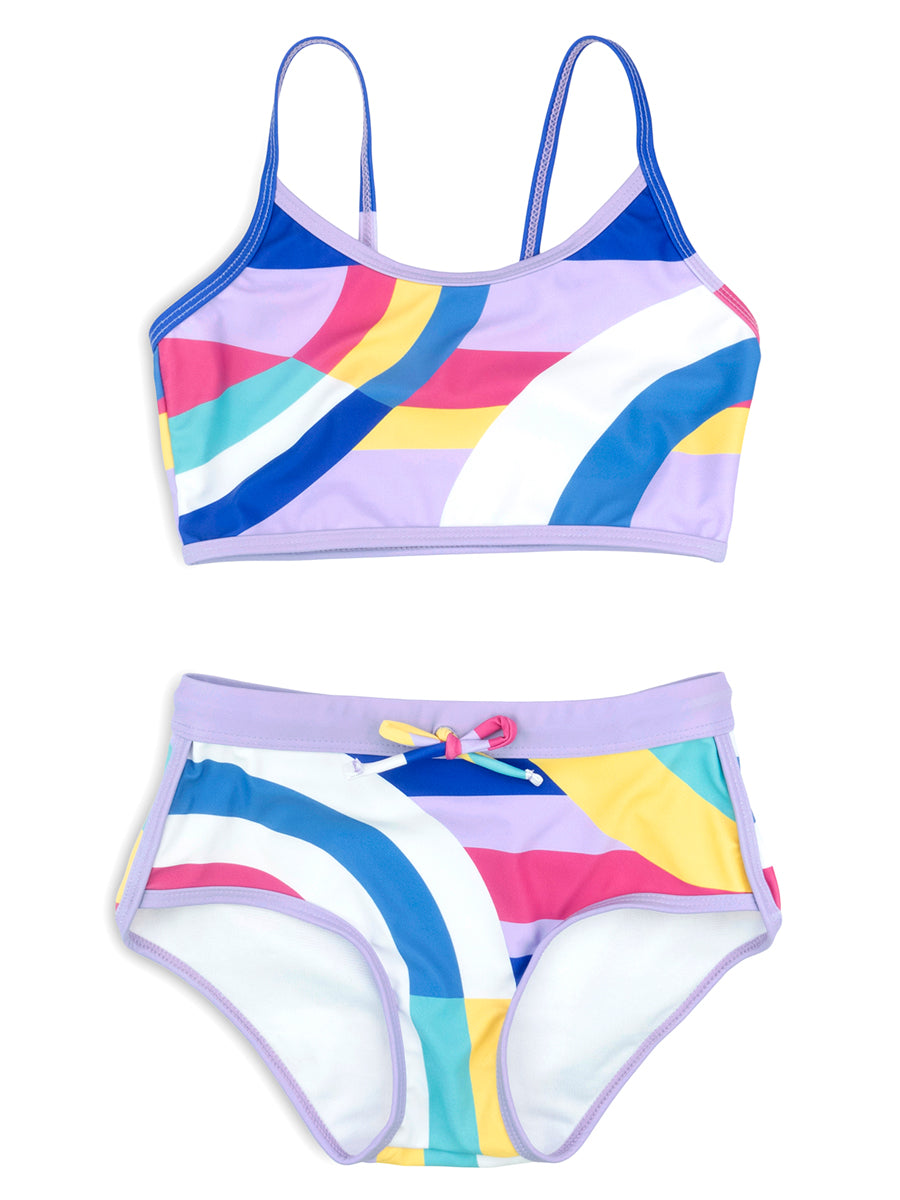Multicolor Stella Swim Short Set