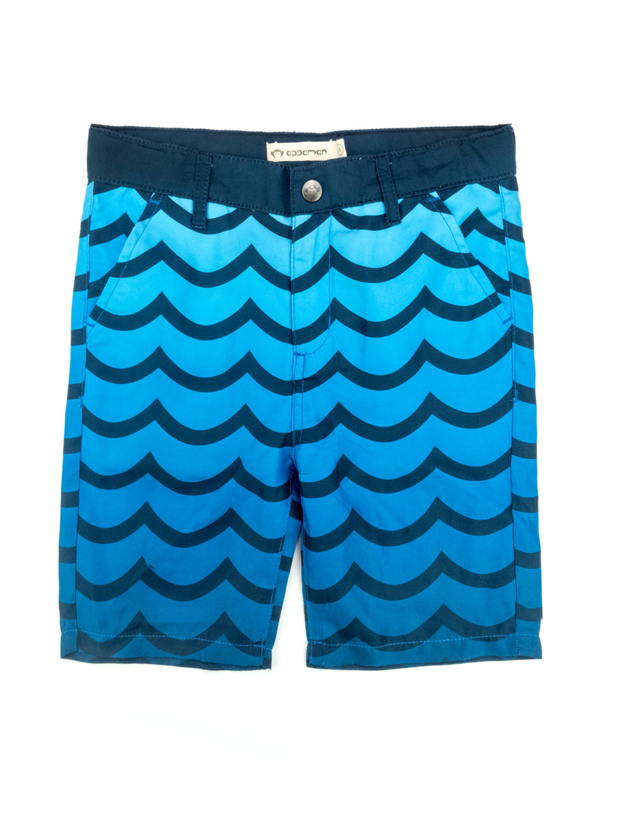 Quick-Dry Hybrid Shorts - Wavy Blue
