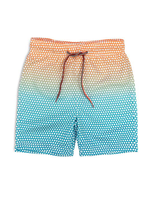 Mid-Length Swim Trunks - Dots