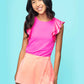Flutter Pink Top