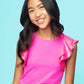 Flutter Pink Top