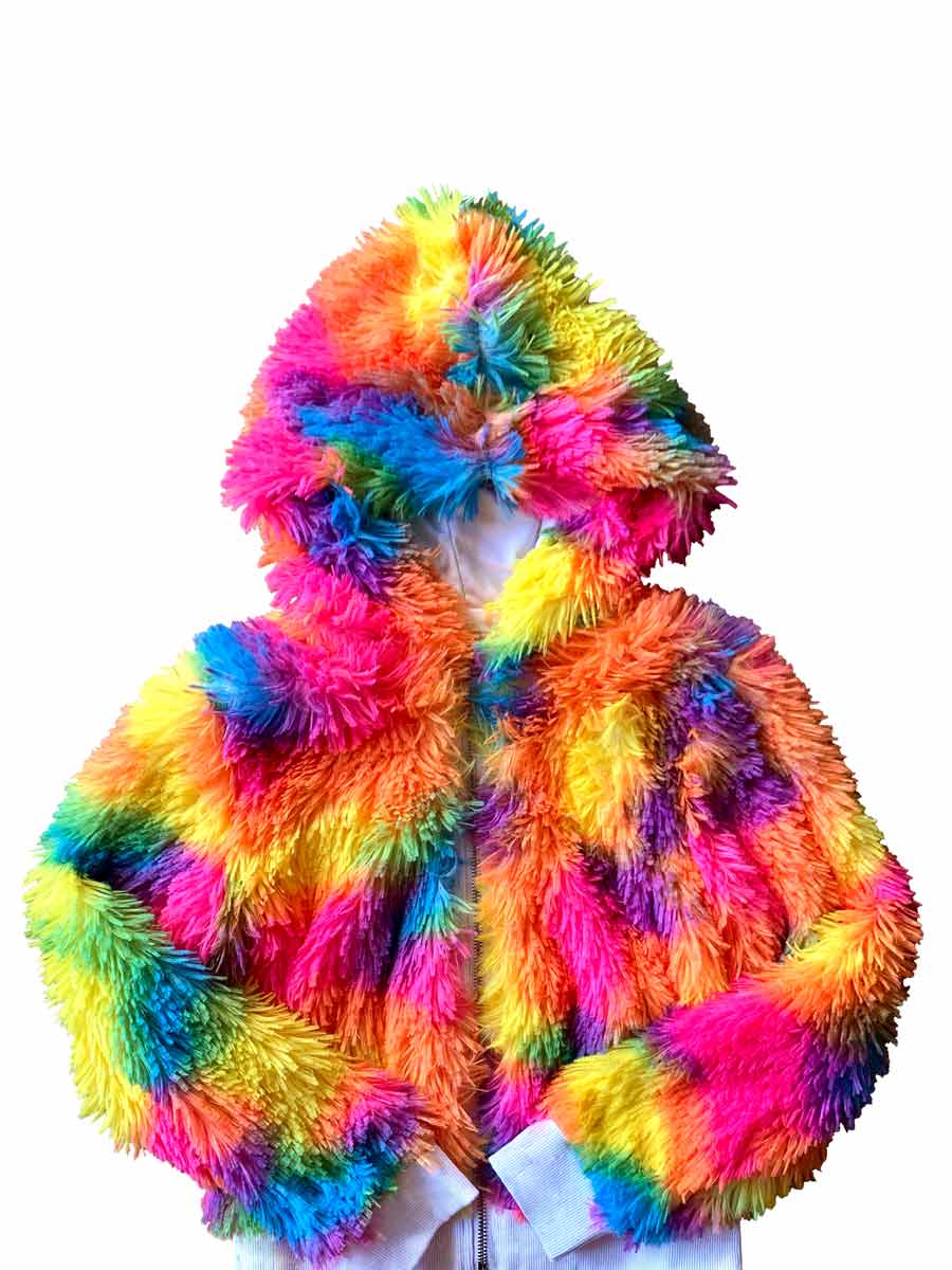 Multi-Color Shag Jacket