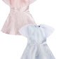 Susie Metallic Floral Pink Dress