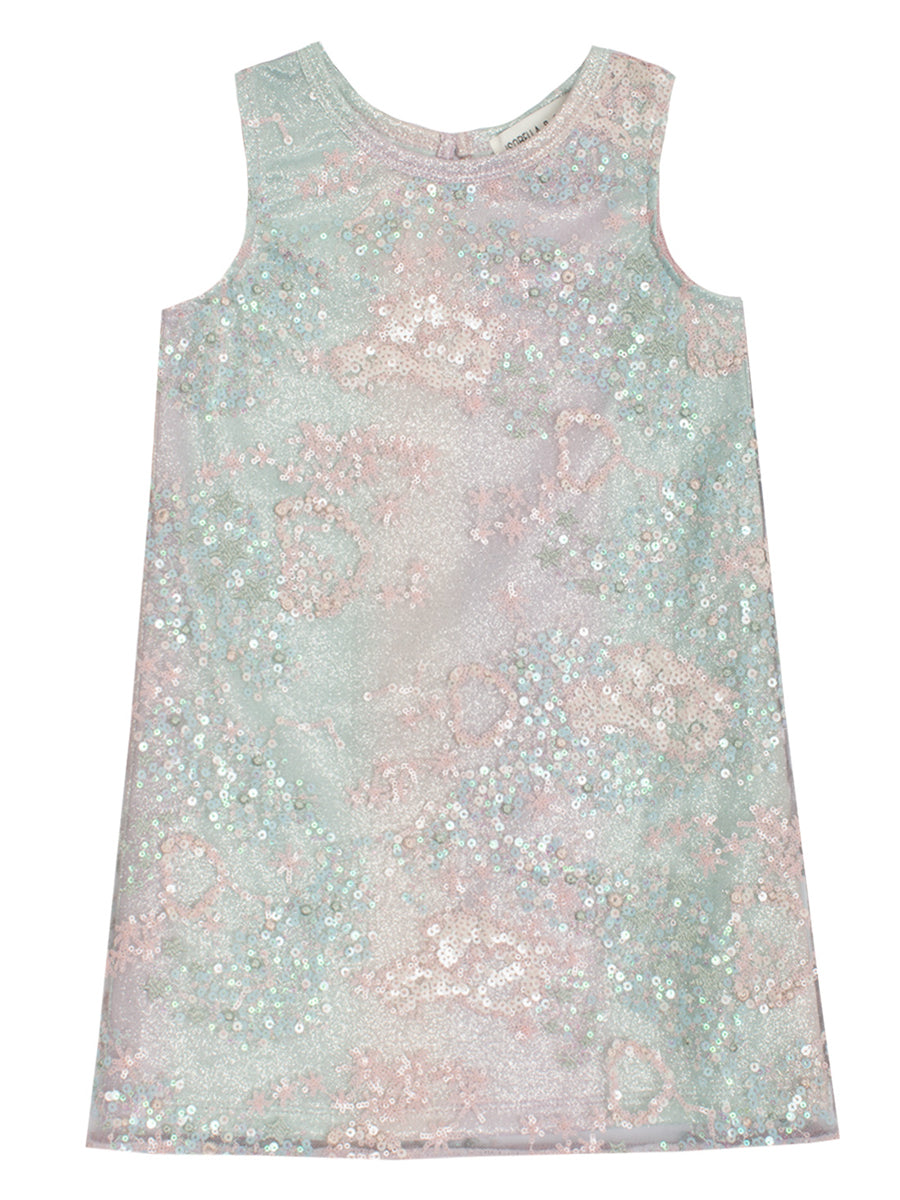 Under the Sea Glitter Tulle Sequin A-line Dress