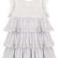 Pixie Dust Grey Sparkly Ruffle Dress