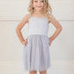 Pixie Dust Grey Sparkly Knit & Tulle Dress