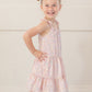 Summer Sparkle Pink Chiffon Dress