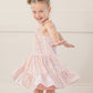 Summer Sparkle Pink Chiffon Dress