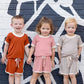 Rocky Road Knit Shorts & Top 2-Piece Set - Orange