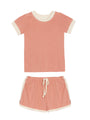 Rocky Road Knit Shorts & Top 2-Piece Set - Pink
