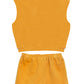 Candy Cabana Terry Knit Shorts & Top 2-Piece Set - Yellow