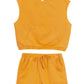 Candy Cabana Terry Knit Shorts & Top 2-Piece Set - Yellow