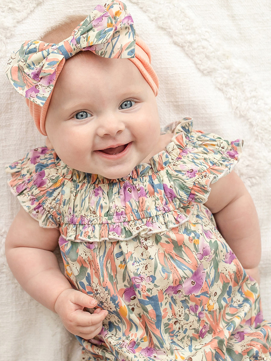 Blooming Beauty Floral Woven Romper