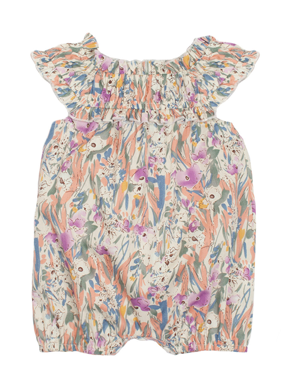 Blooming Beauty Floral Woven Romper