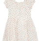 Aurora Ribbed Knit & Flocked Heart Tulle Dress