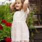 Aurora Ribbed Knit & Flocked Heart Tulle Dress