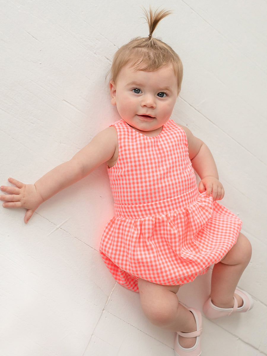 All Glow No Filter Plaid Woven Romper