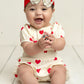 Sweet Hearts Cotton Gauze Romper