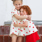 Girls Sweet Hearts Cotton Gauze Romper