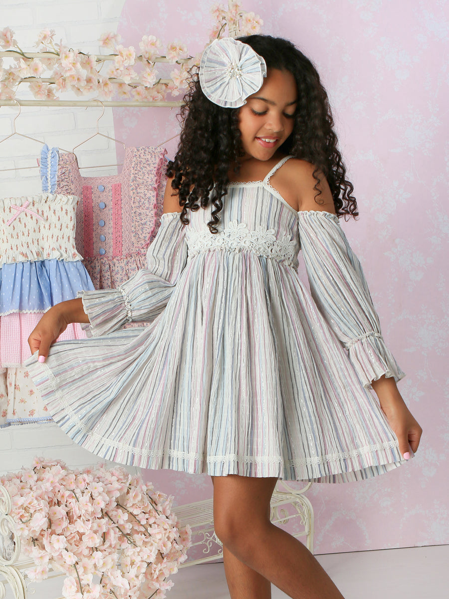 Tilly Sky Lilac Cold Shoulder Dress