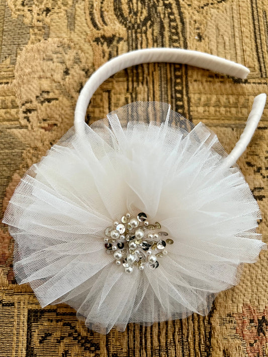 Ivory Tulle Headband