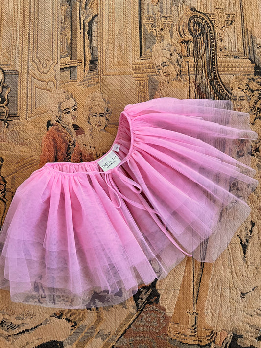 Pink Tulle Capelet