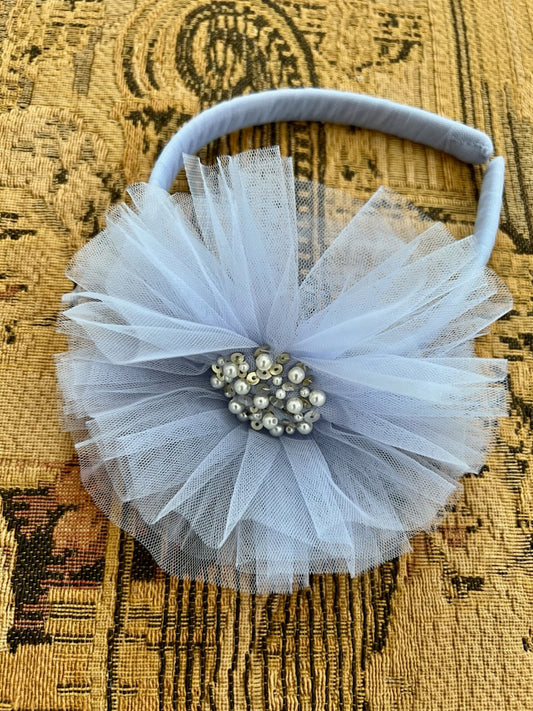 Sky Tulle Headband