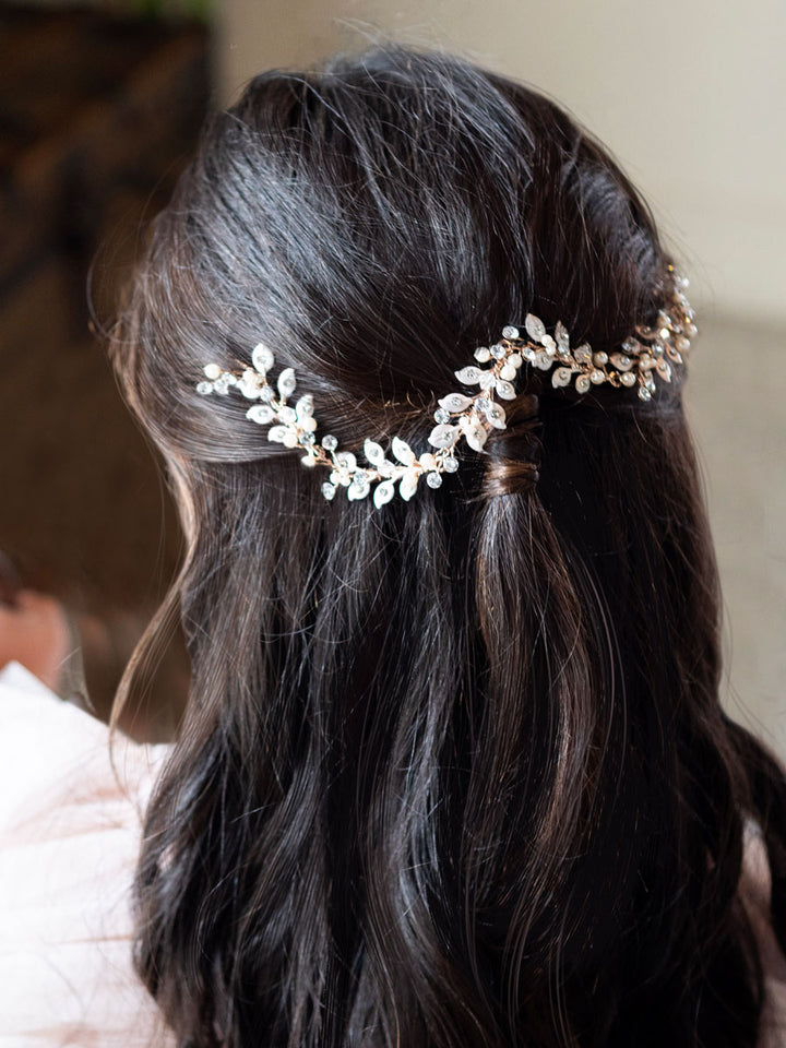Rose Gold Rhapsody Hair Vine