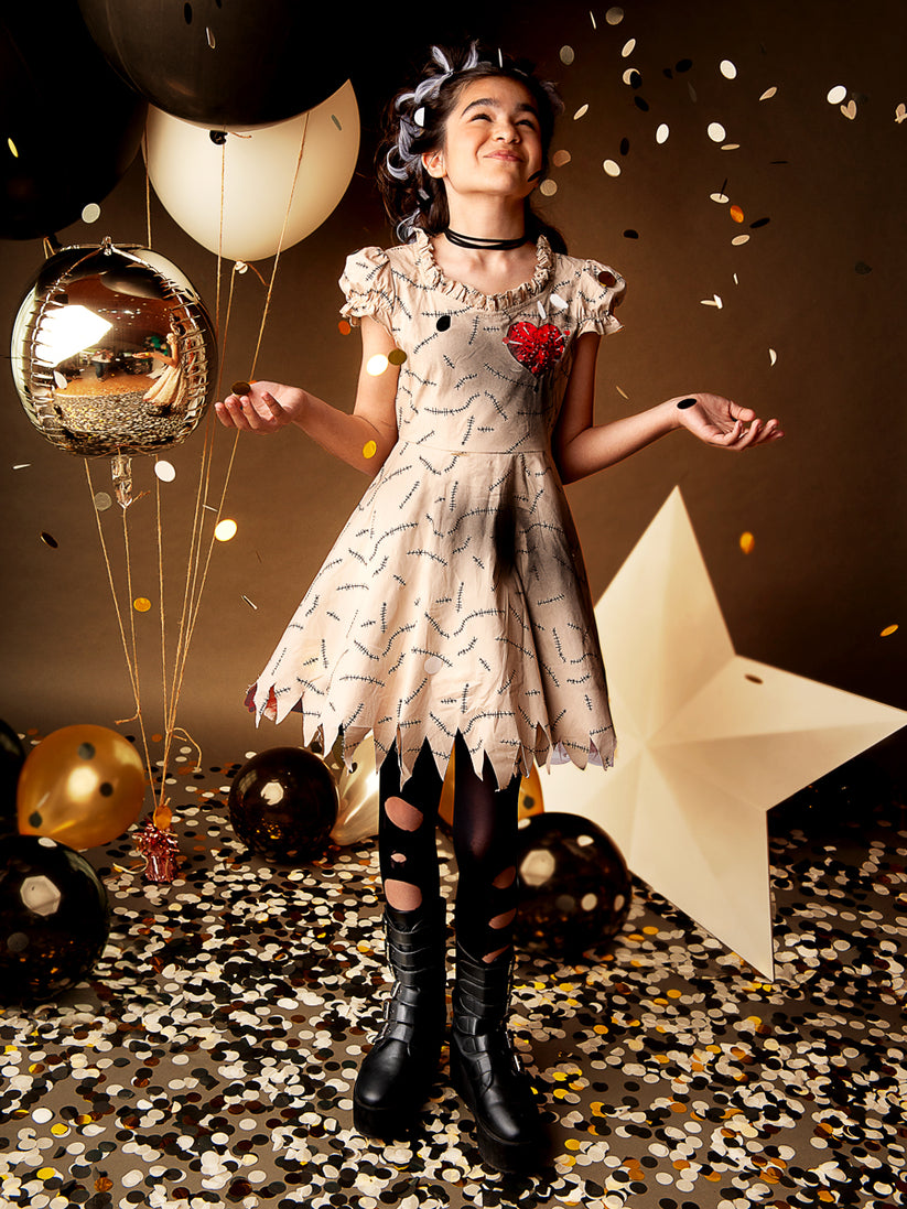 Voodoo Doll Costume for Girls Chasing Fireflies