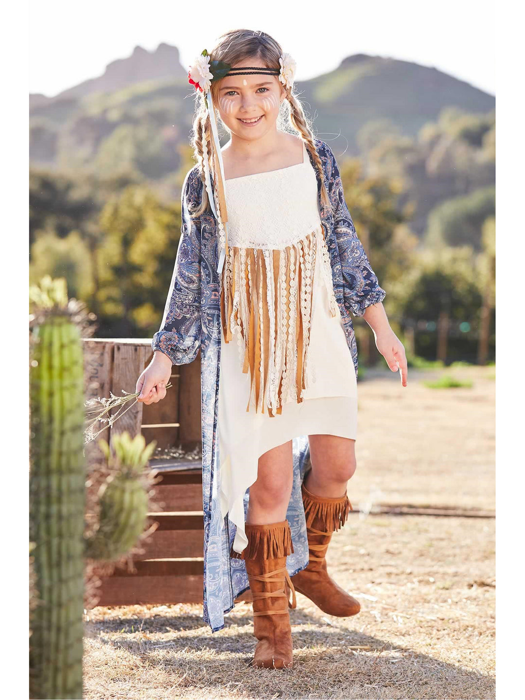 Music Festival Hippie Costume for Girls