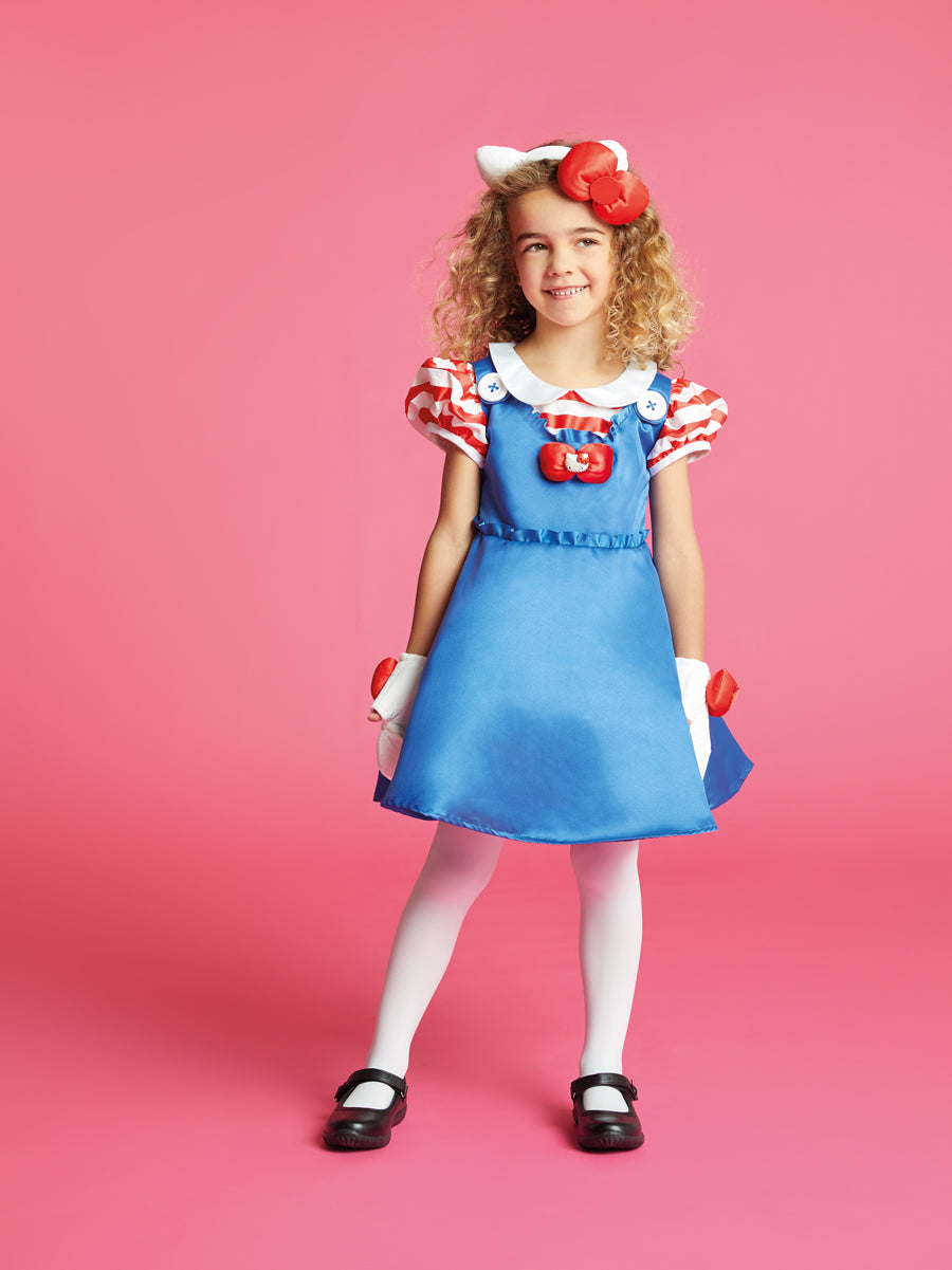 Hello Kitty® Sanrio® Blue Pinafore Costume for Girls