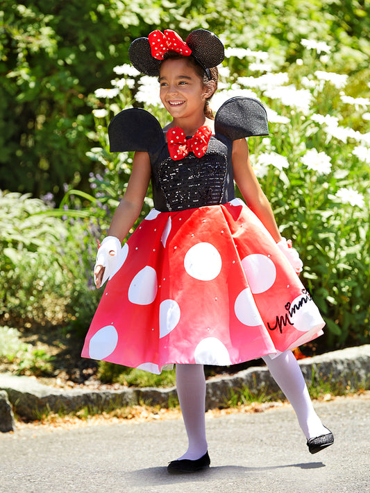 Minnie Mouse Deluxe Disney Costume for Girls