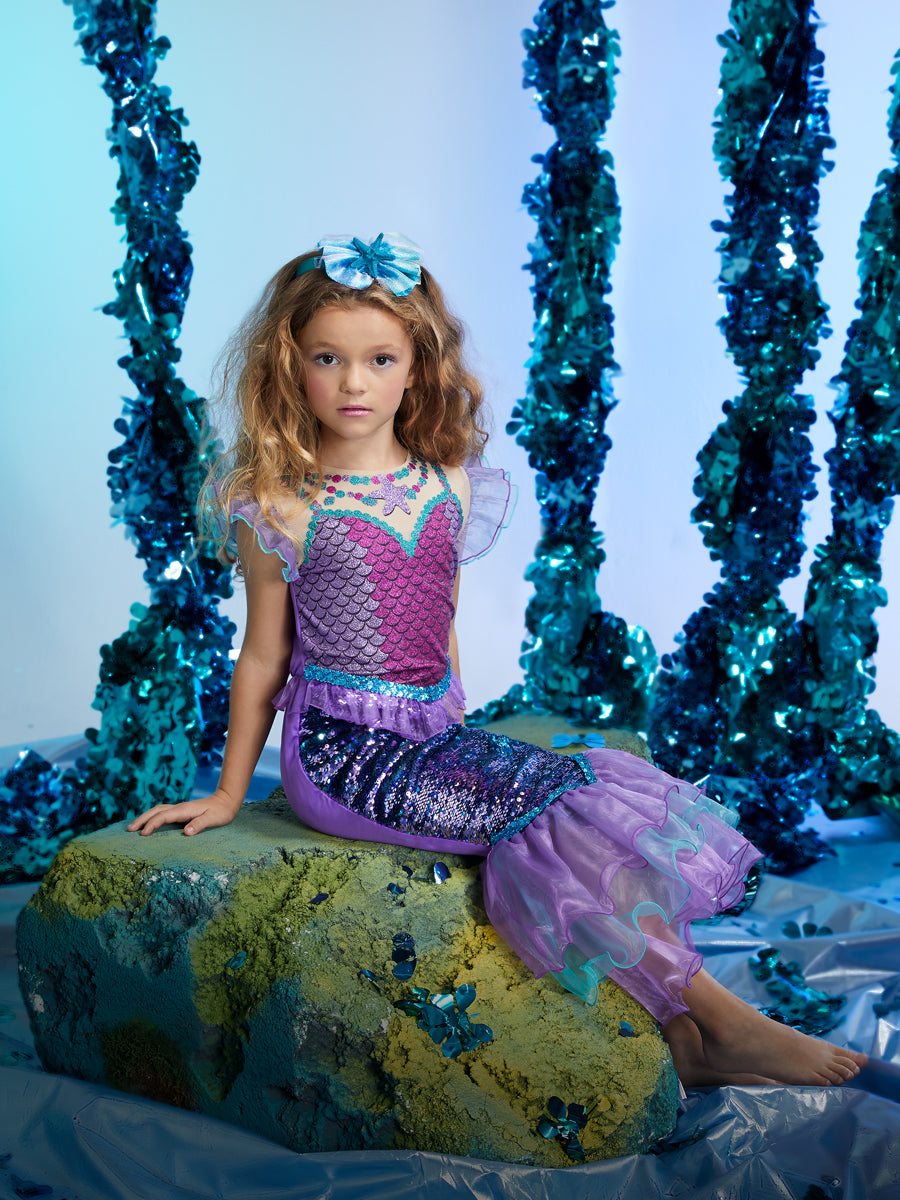 Sequin Mermaid Costume for Girls