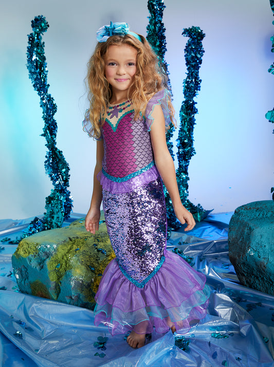 Sequin Mermaid Costume for Girls