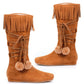Dakota Fringe Boots, Brown