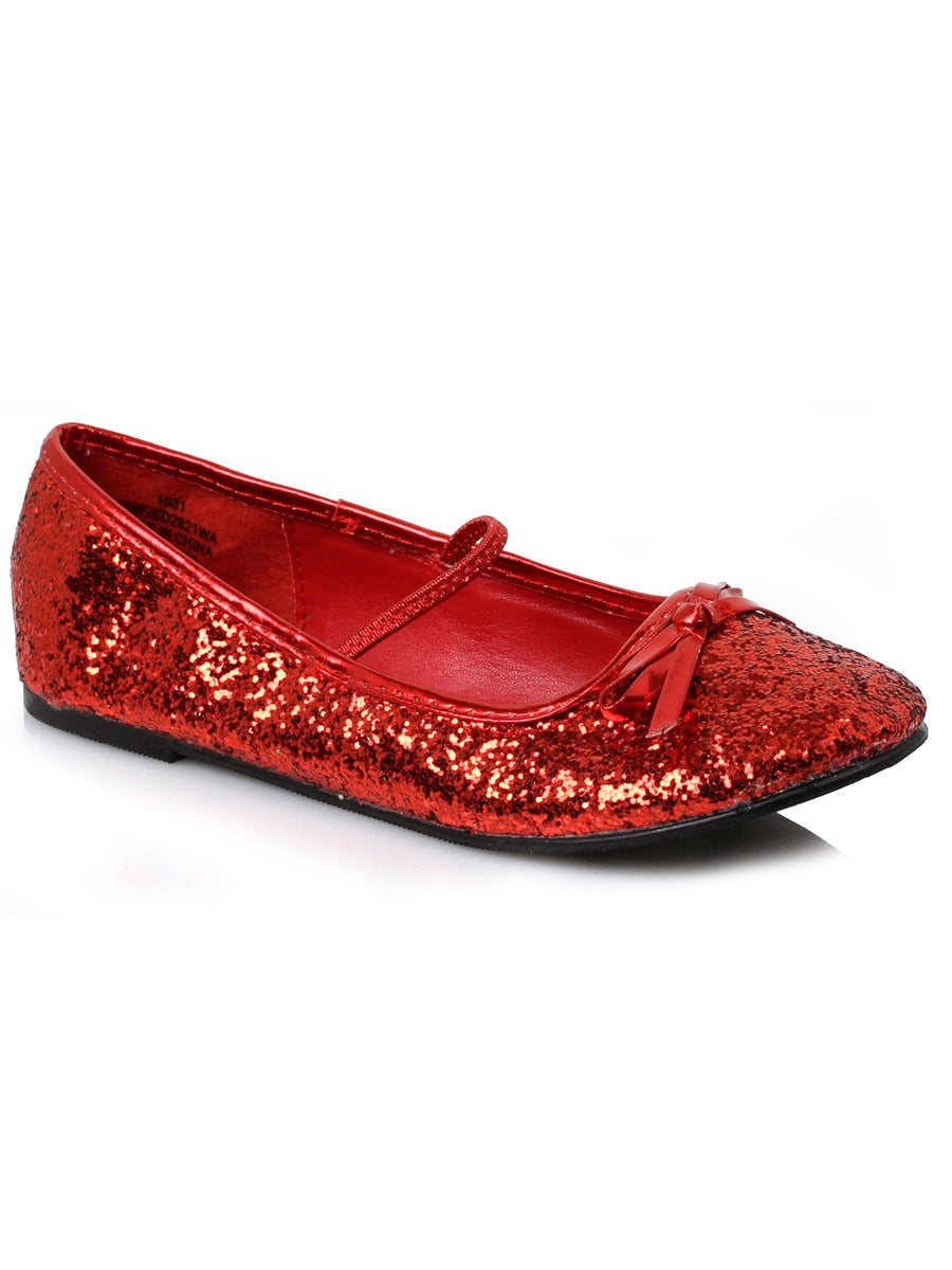 Sparkle Red Ballet Flat Shoes