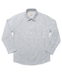 White & Blue Windowpane Shirt for Boys