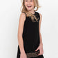 Tatum Grommet Black Jersey Dress for Girls