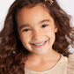 Light Gold Rosette Clips, Blk Organza Accent