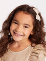 Ivory Organza Bow Barrette